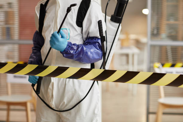 Professional Biohazard Cleanup technician working in Trenton, MI